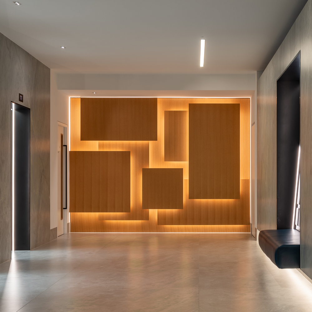 Website blog page featuring large 'Blogs' text, navigation menu, and previews of blog posts with abstract images and titles about design and development.