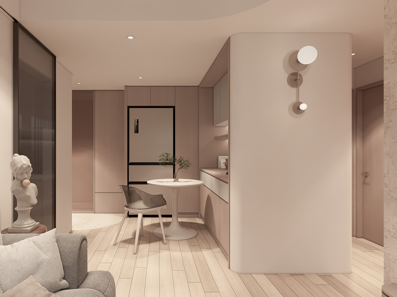 05 The Reflection Loft | Contemporary Spatial Design hero image — Taisi Interior Design project (Residencial)