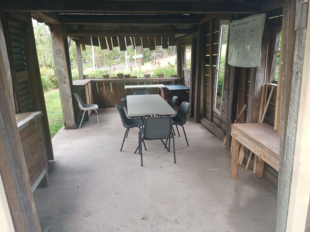 wo storage units visible within the shelter, 15 December 2022.