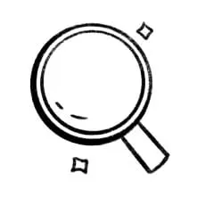 a magnifying glass illustration 