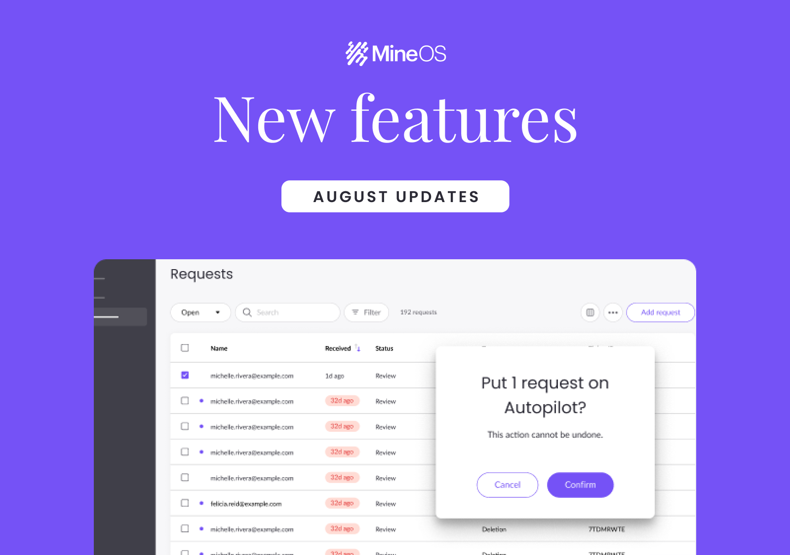 August 2023 MineOS Product Updates