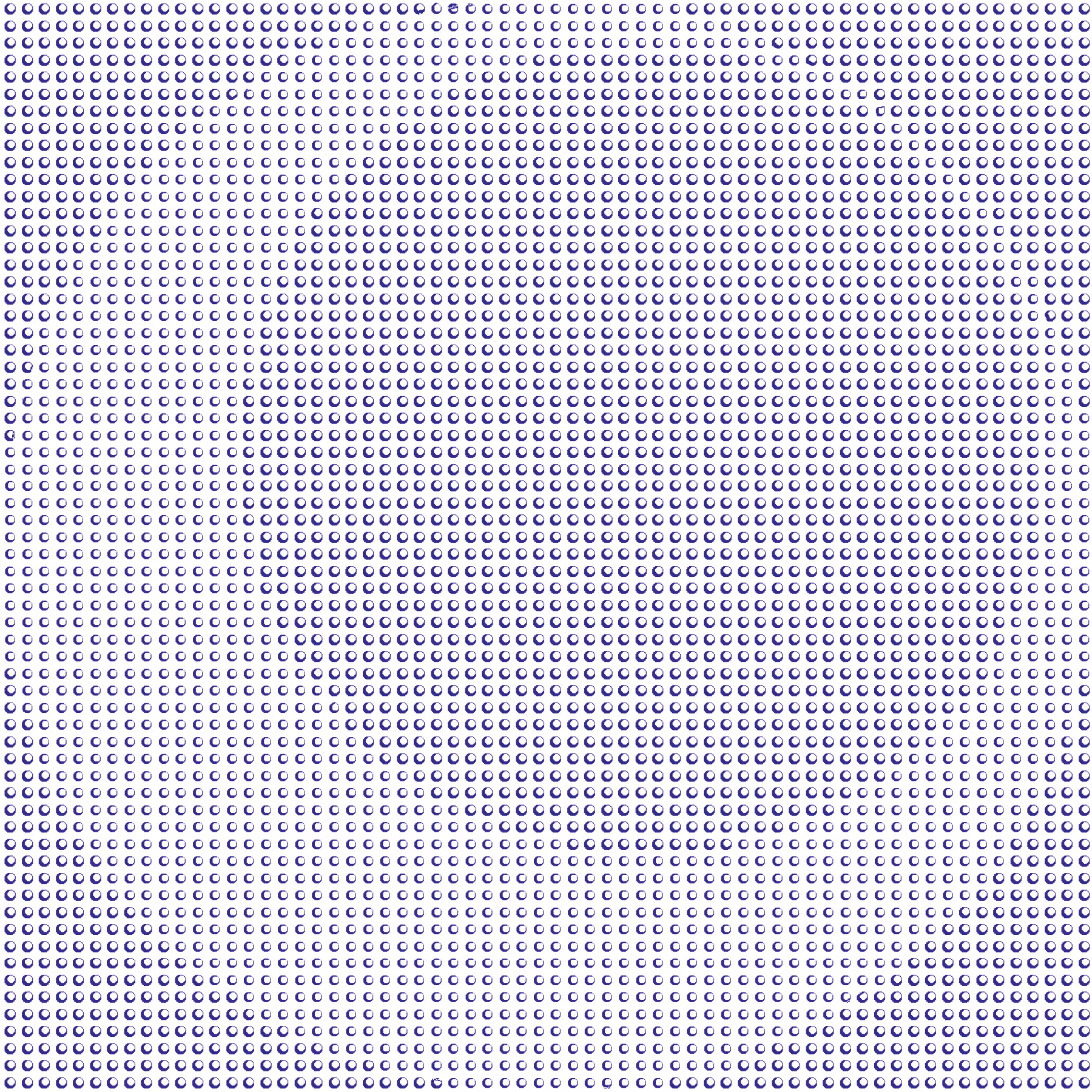 Fitr 2008 greeting card by Nabil Gholam Architects, repeating grid of small navy circular motifs resembling perforated dots on a white background