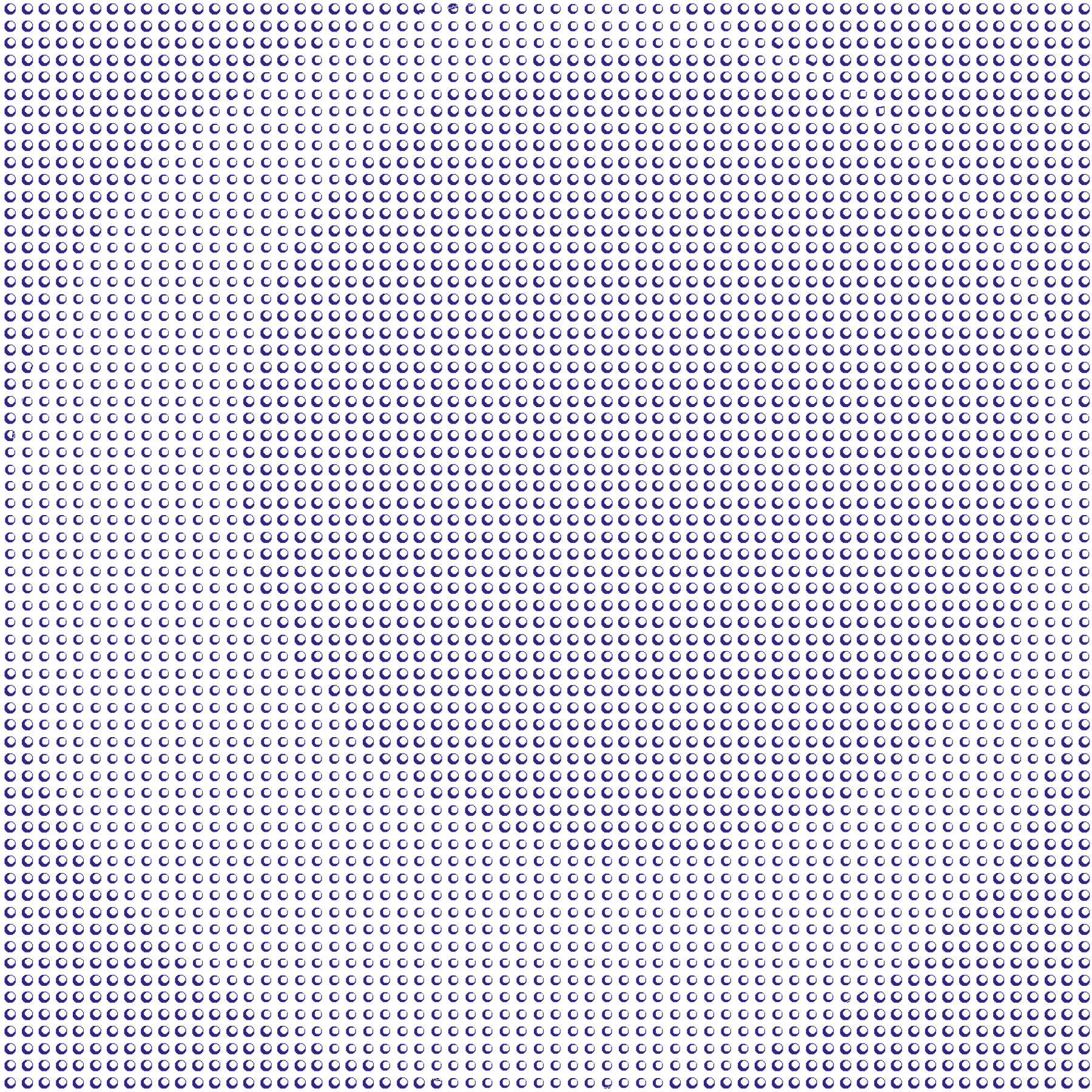 Fitr 2008 greeting card by Nabil Gholam Architects, repeating grid of small navy circular motifs resembling perforated dots on a white background