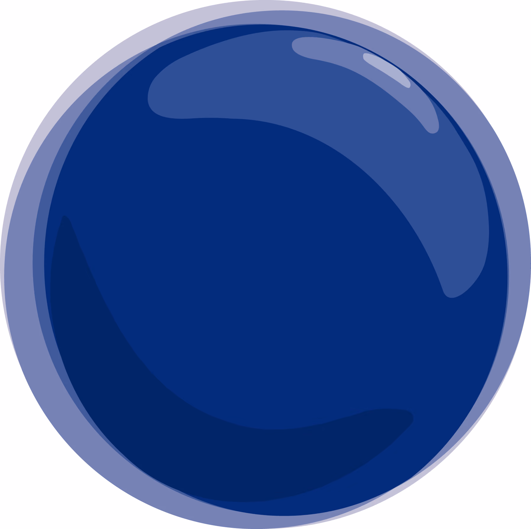 Nabil Gholam Architects' Xmas 2011 greeting card, a glossy dark blue sphere with a soft highlight, resembling a festive bauble on a white background