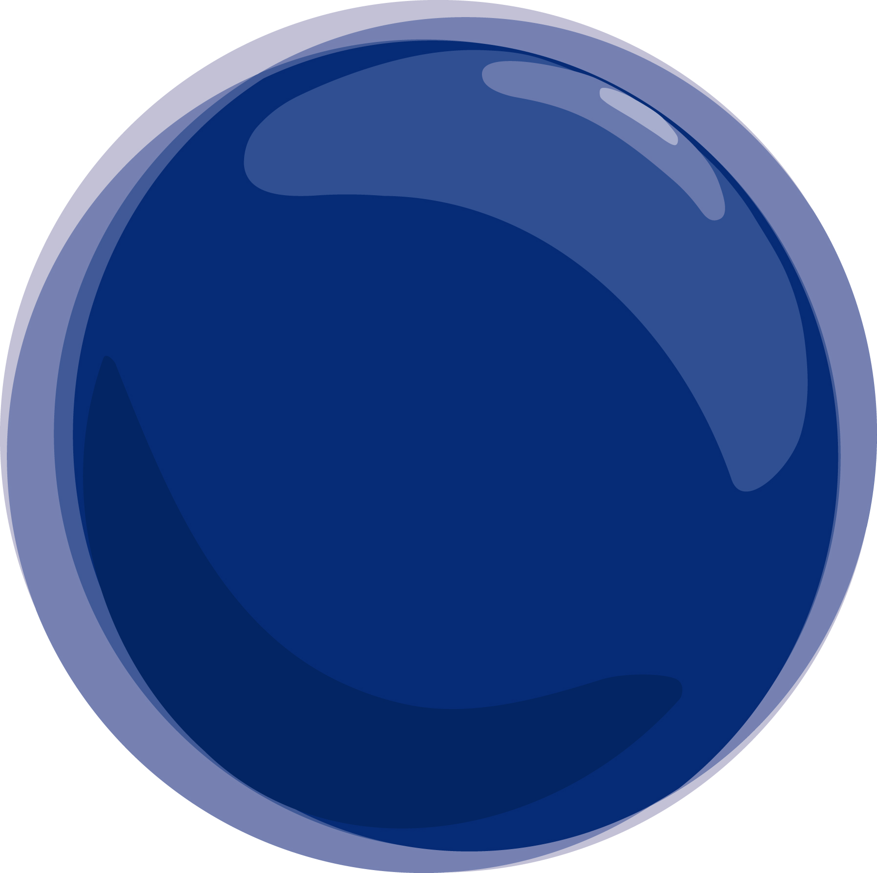 Nabil Gholam Architects' Xmas 2011 greeting card, a glossy dark blue sphere with a soft highlight, resembling a festive bauble on a white background