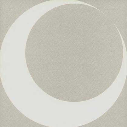 Fitr 2006 greeting card from Nabil Gholam Architects, a crescent moon shape in cream against a soft grey textured background