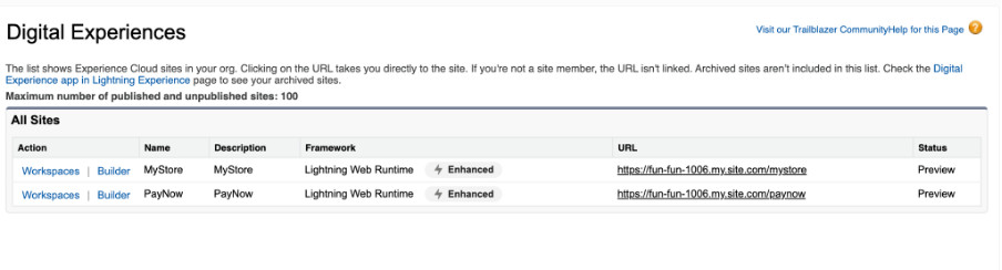 How to open Experience Builder in Salesforce to add a store locator widget and customize your store locator page for better customer navigation.