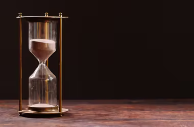 Hourglass showing importance of ready data for store locator for website.