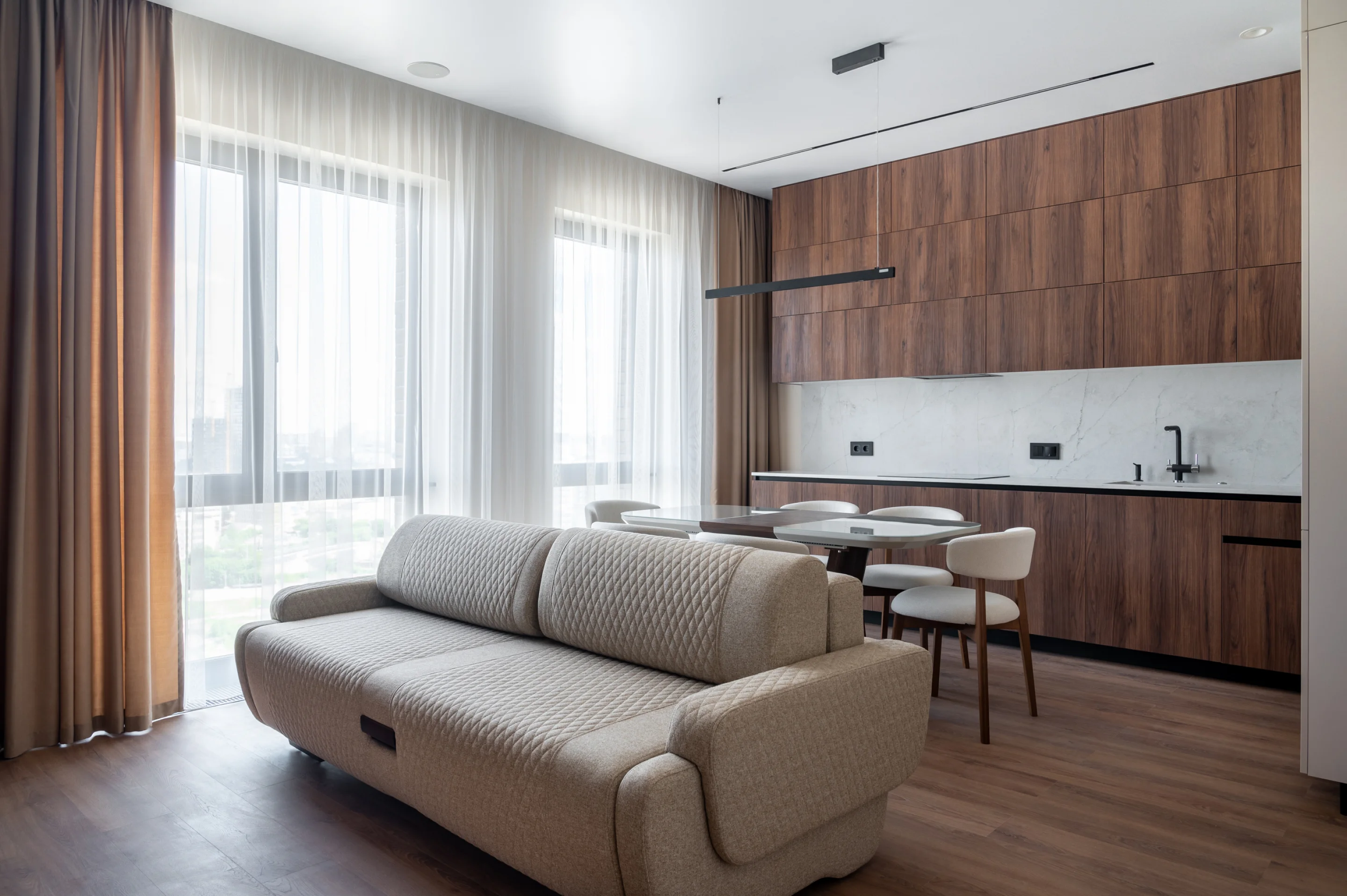 Минимализм в ЖК «Павелецкая Сити»