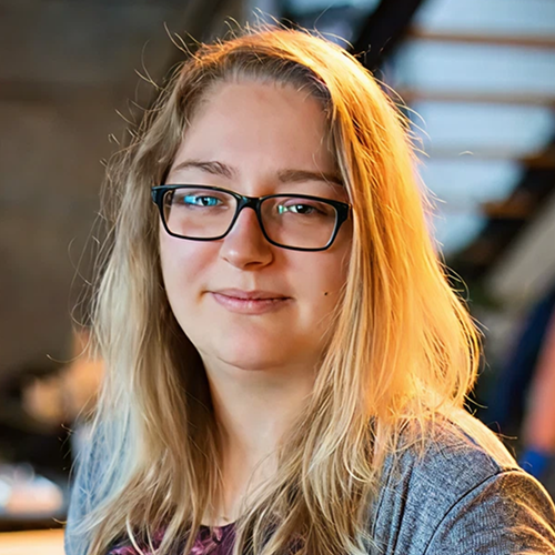 Portrait of Michaela (Miška) Fodorová, co-founder of Brightline leading design and Webflow development