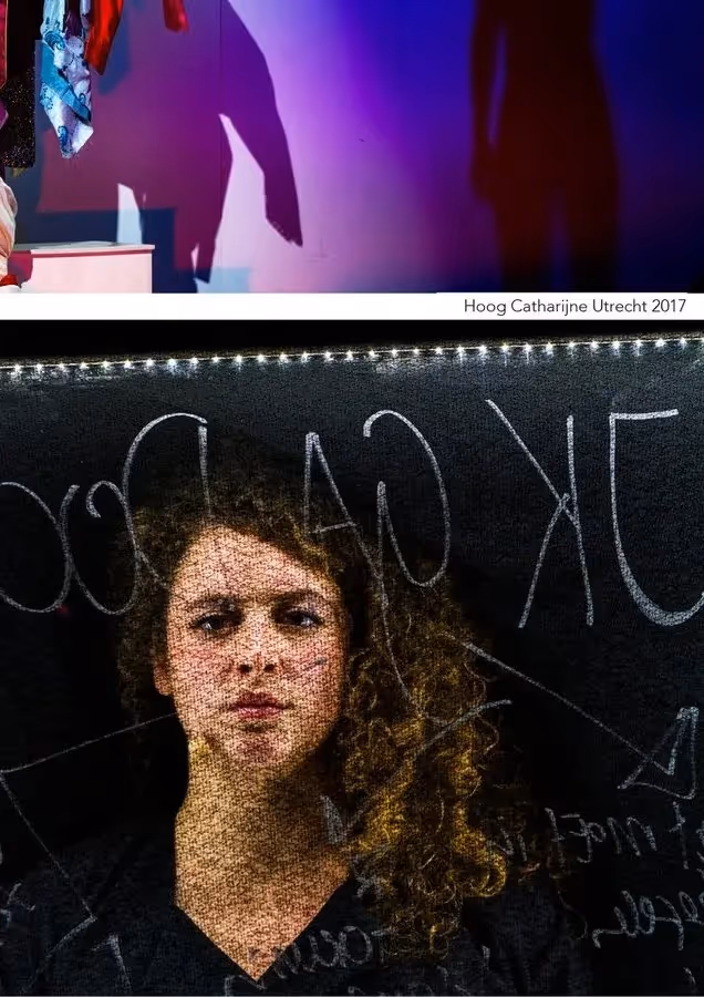 A powerful public artwork for De Balie cultural center in Amsterdam, examining universal themes of human experience.