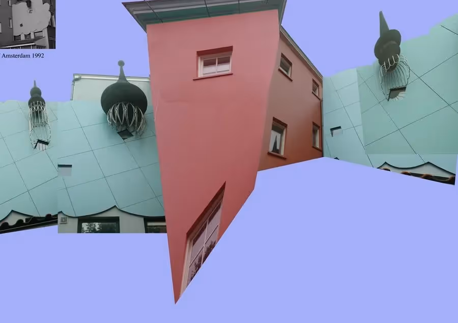 A public artwork for a Amsterdam children's day care center, bringing warmth and artistic presence to a civic space.