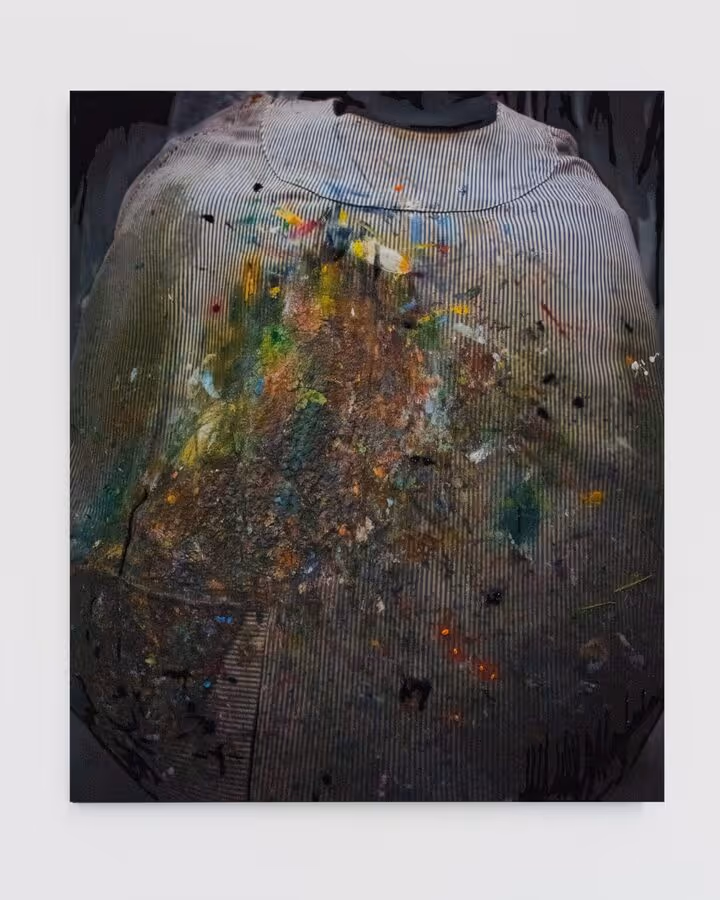 Meret Oppenheim (Der Künstler verweigert die Milch seiner Muse — 1999 — Mixed media on paper — by Berend Strik