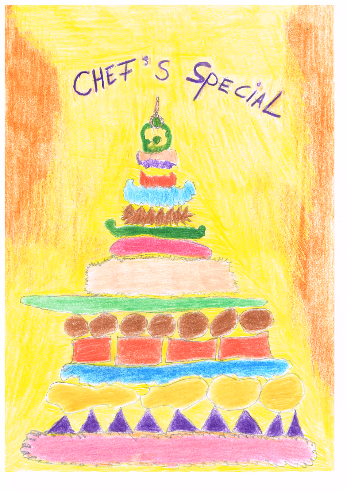 Chef's Special — 2002 — Mixed media on paper — by Berend Strik