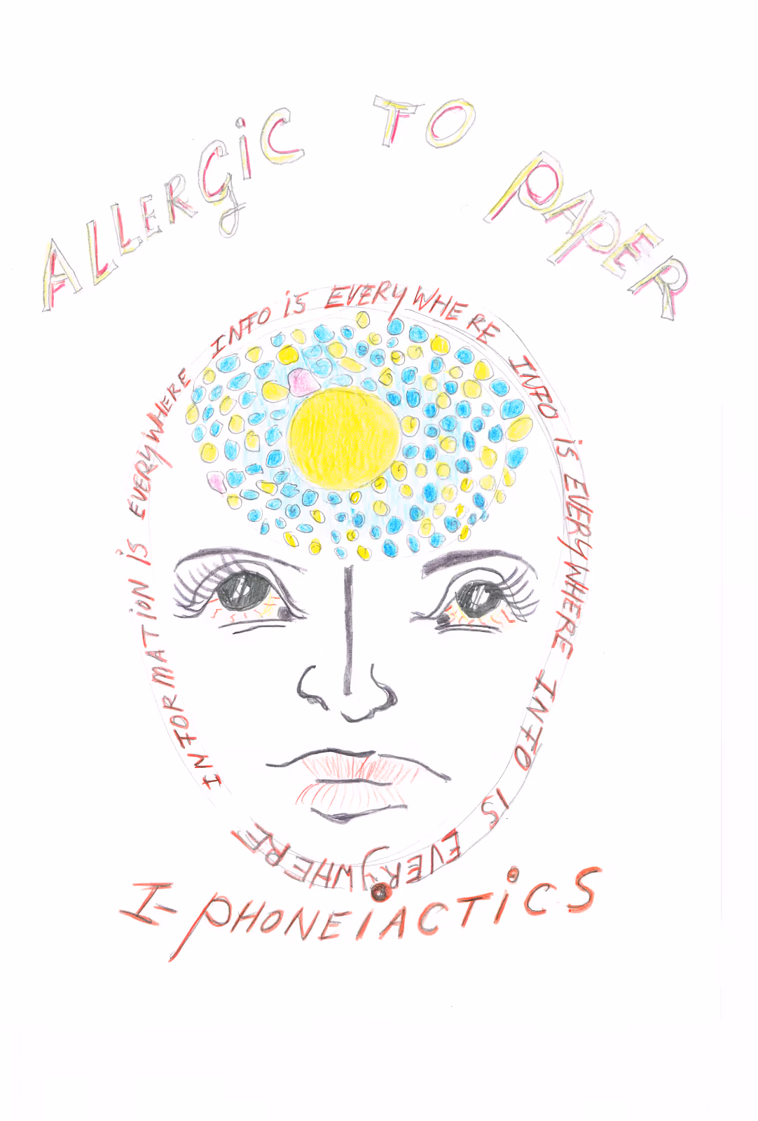Allergic to Paper — 2003 — Mixed media on paper — by Berend Strik