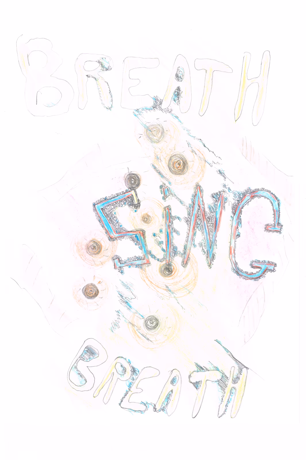 Breath Being Breath — 2004 — Mixed media on paper — by Berend Strik