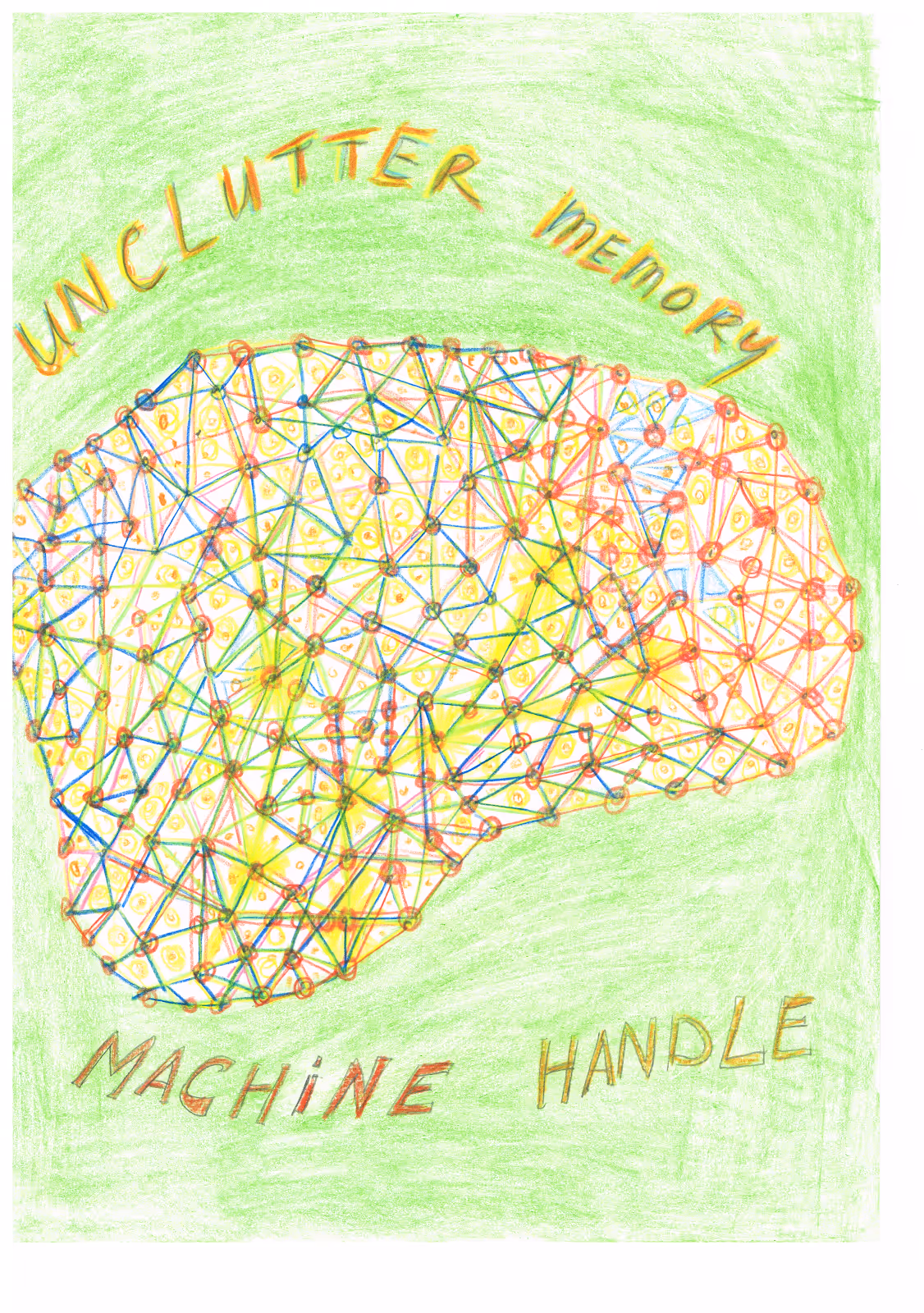 Unclutter Memory — 2007 — Mixed media on paper — by Berend Strik