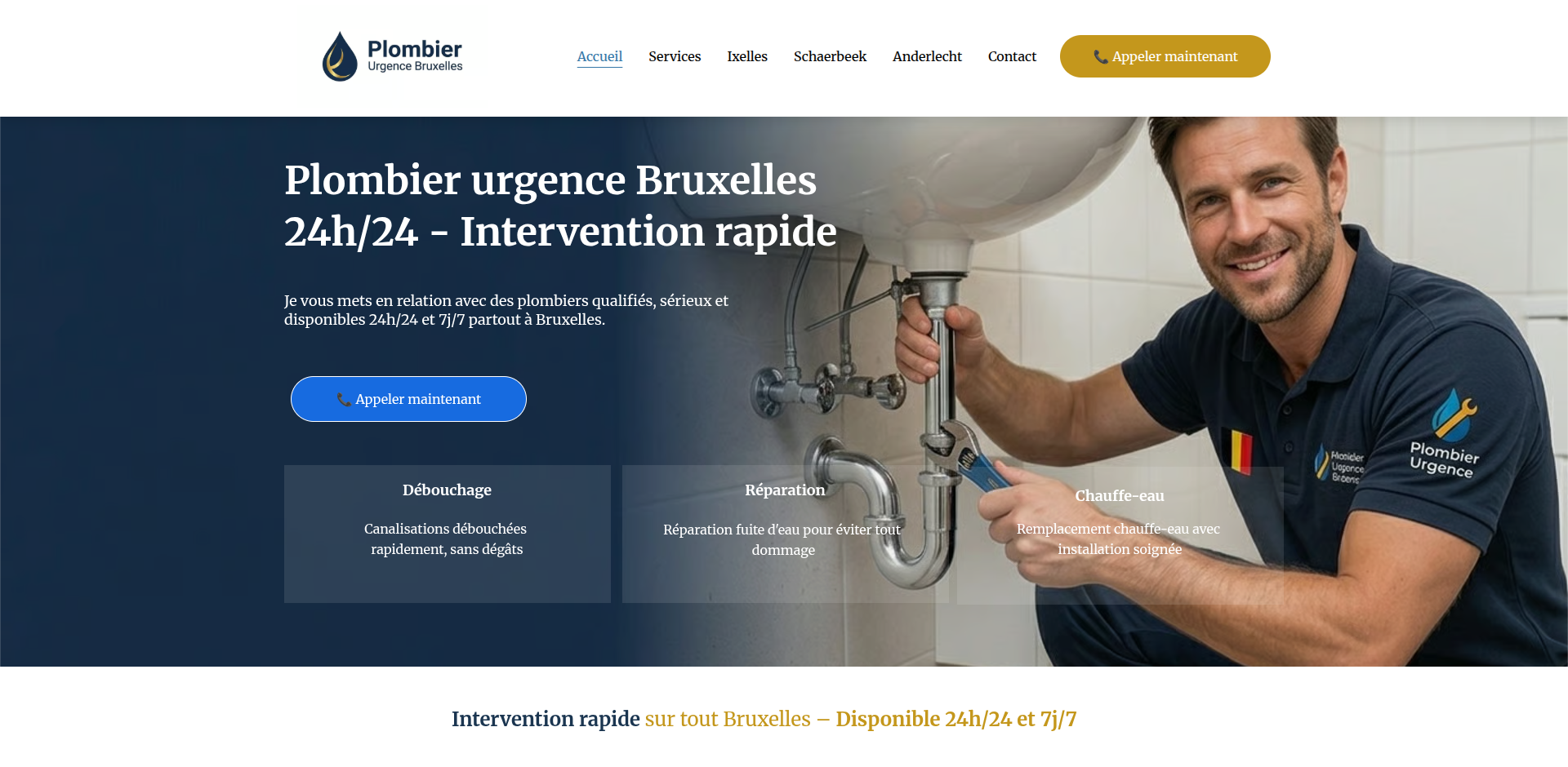 Plombier Urgence Bruxelles