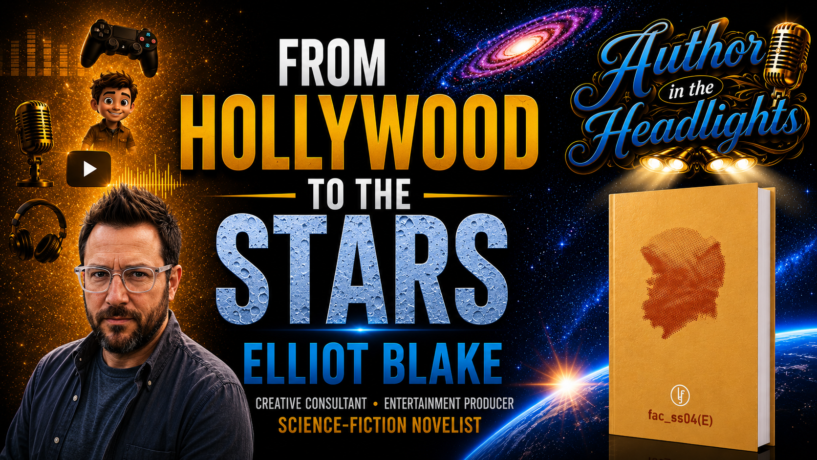 Banner of Author in the Headlights episode with Lynda Bailey, Erotic Romance