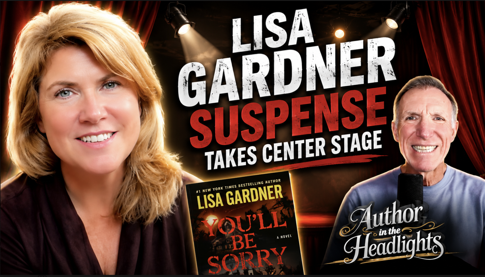 Banner of Author in the Headlights episode with Lynda Bailey, Erotic Romance