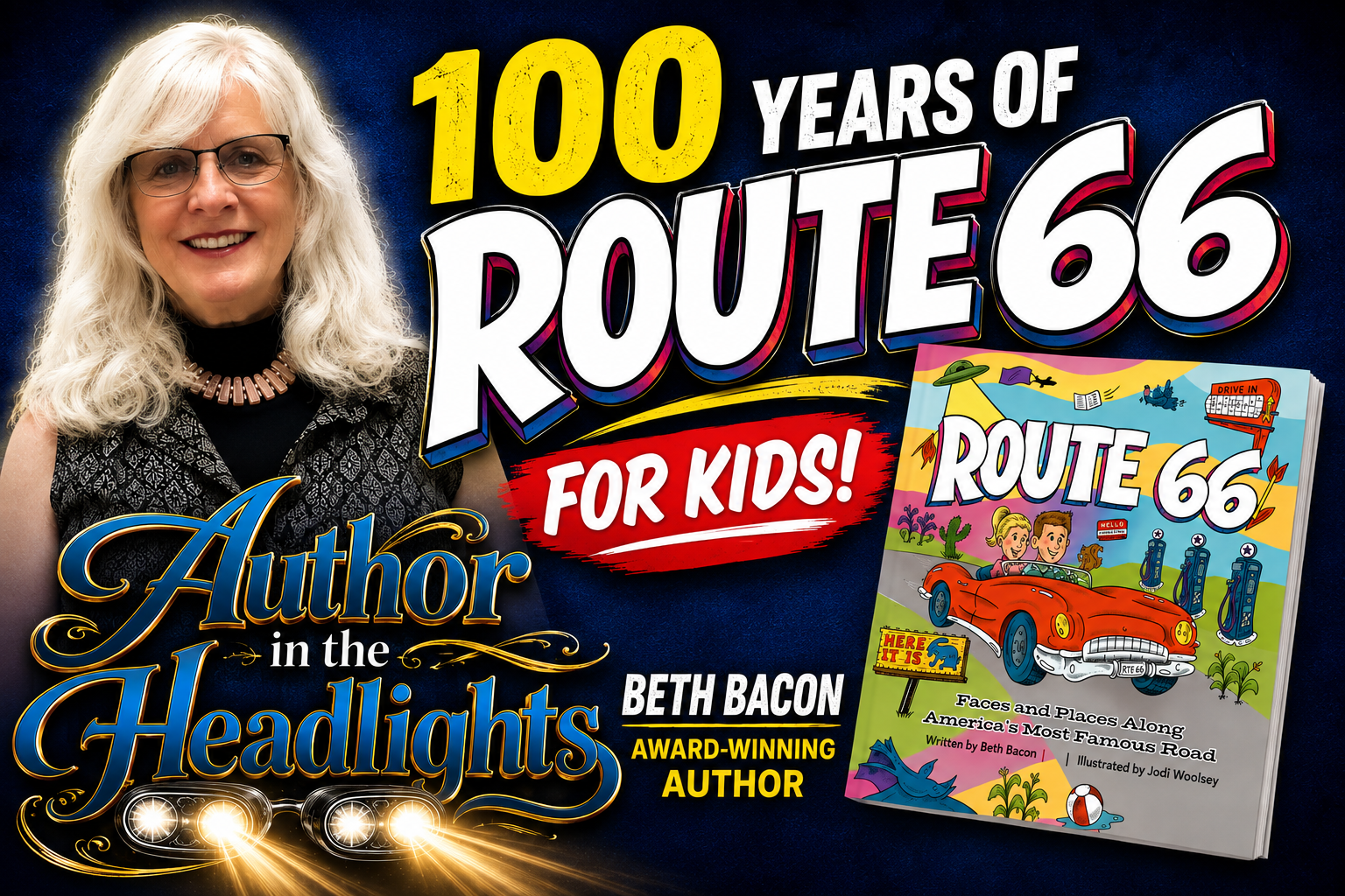 Banner of Author in the Headlights episode with Lynda Bailey, Erotic Romance