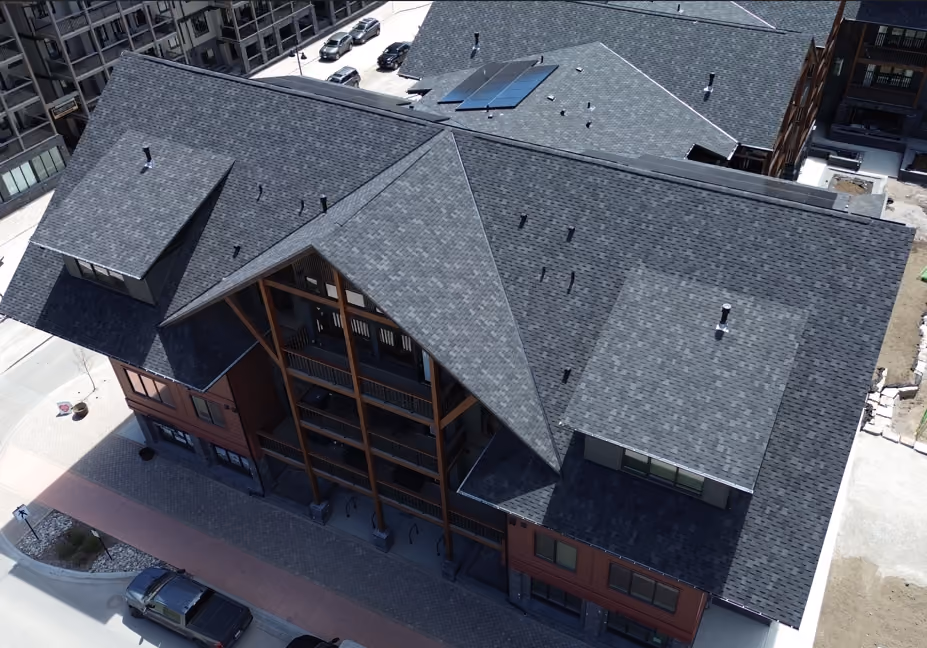 Drone roof and balcony inspection