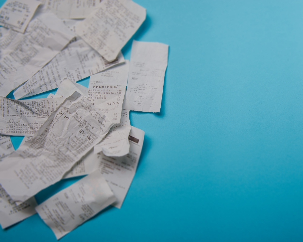 Tickets de venta de un datáfono o terminal TPV