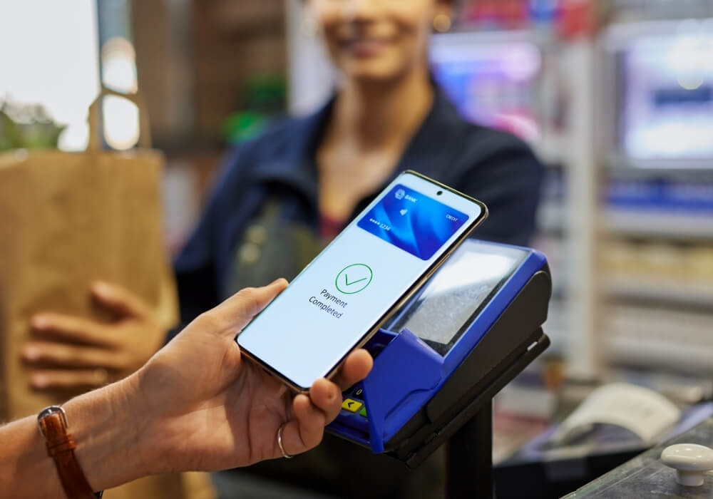 Pagos móviles en una tienda local