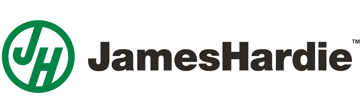 JamesHardie company logo with green circle and initials JH