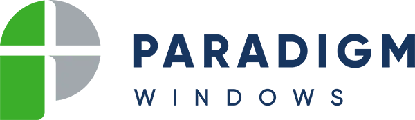 Paradigm company logo with a green icon and dark blue text.