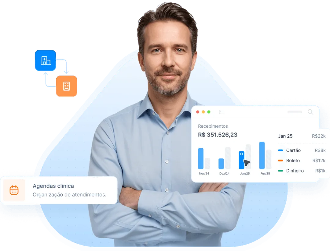 Imagem de um médico iniciando a carreira com auxílio da Amigo Tech