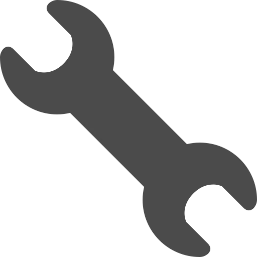 Wrench icon representing website building and maintenance