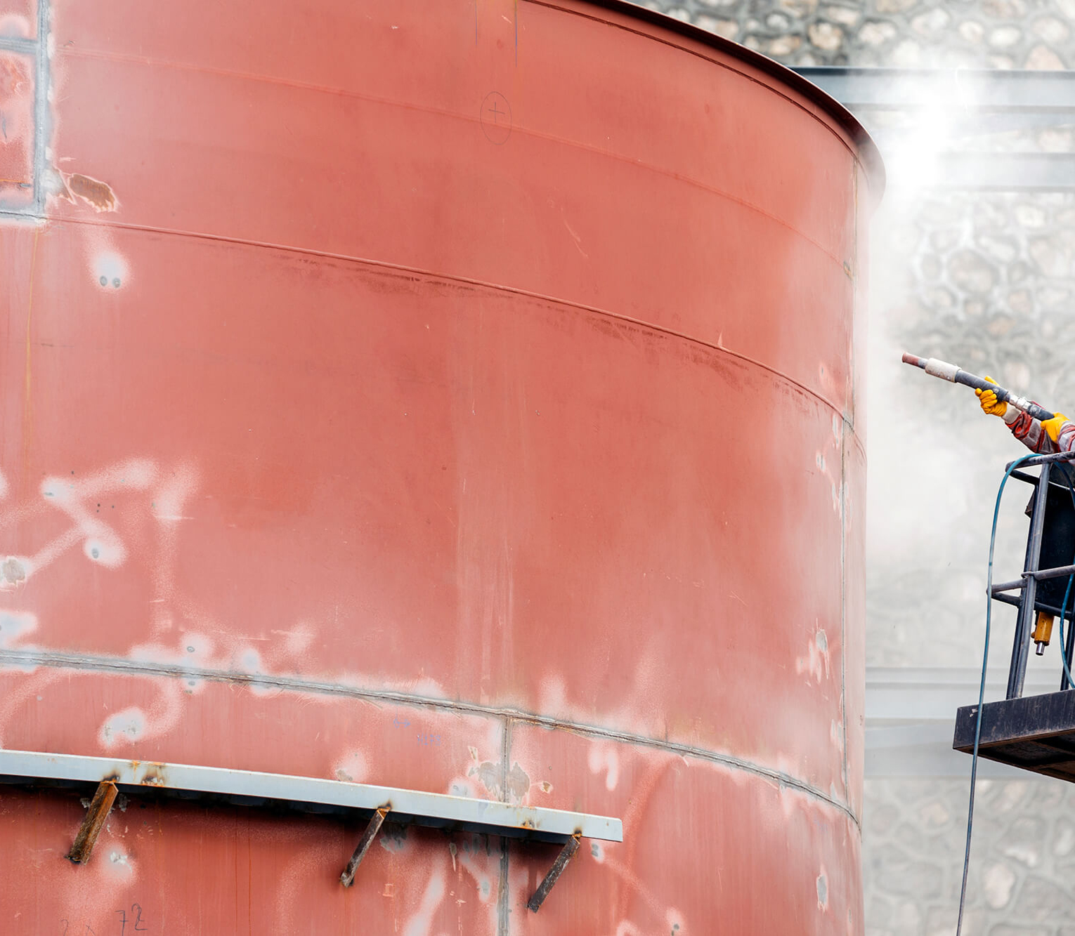 Sandblasting or abrasive blasting