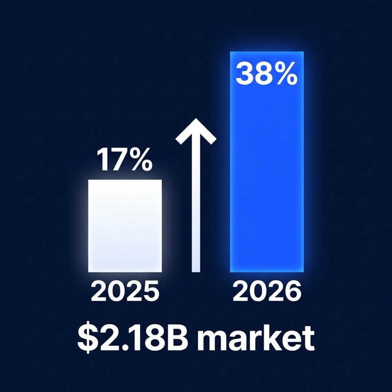 AI adoption in construction: 17% in 2025 doubling to 38% in 2026