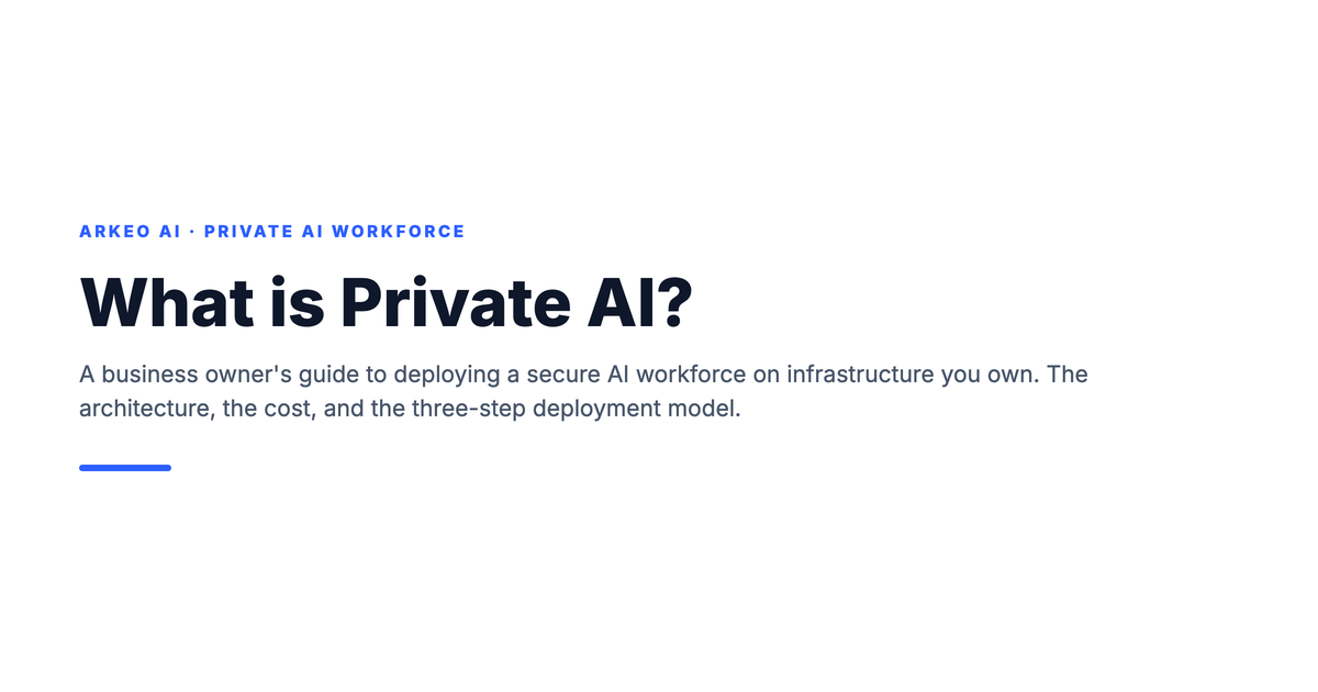 What is Private AI? A business owners guide to a secure AI workforce