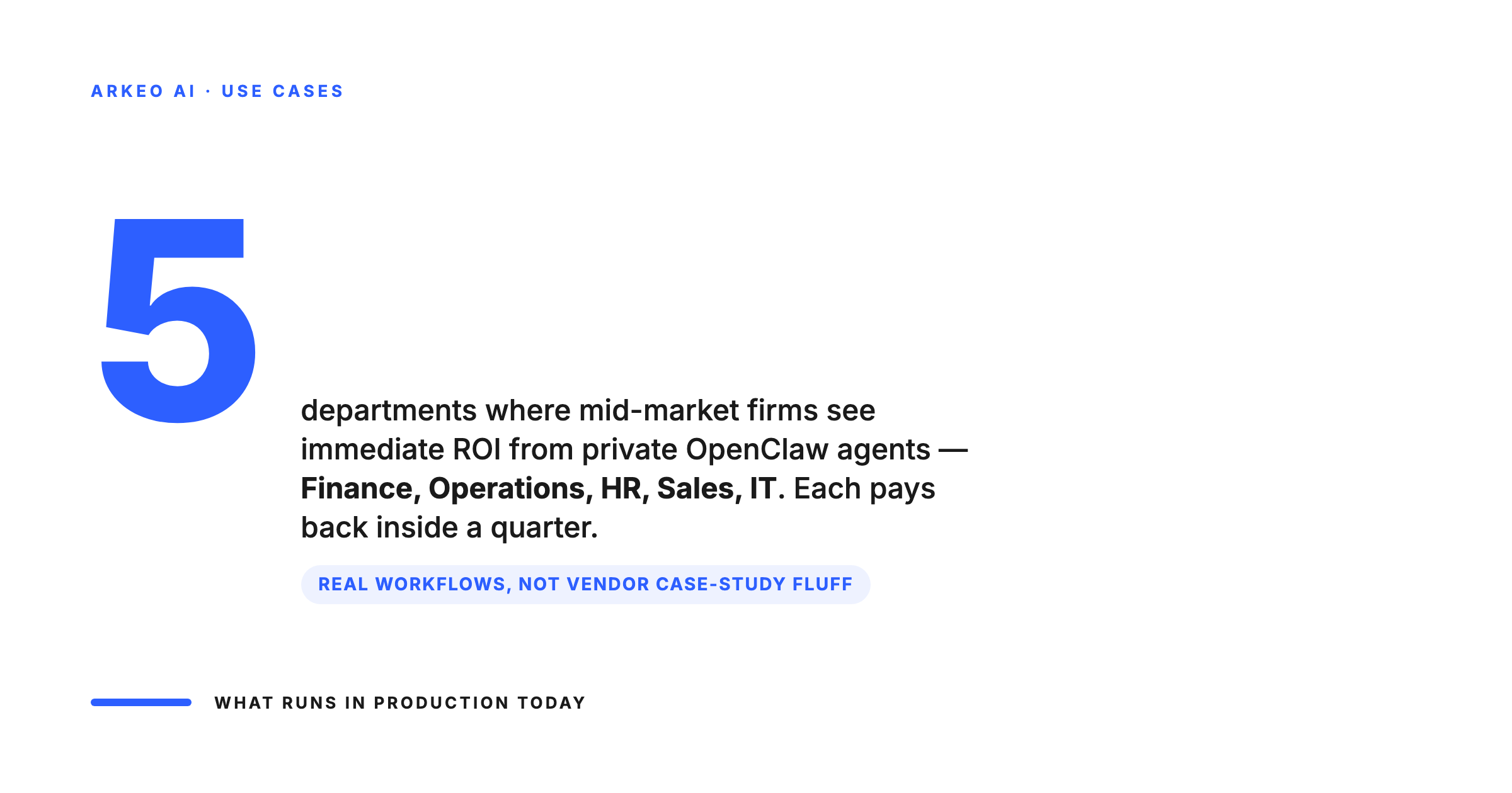 Five mid-market departments where OpenClaw private AI agents deliver immediate ROI