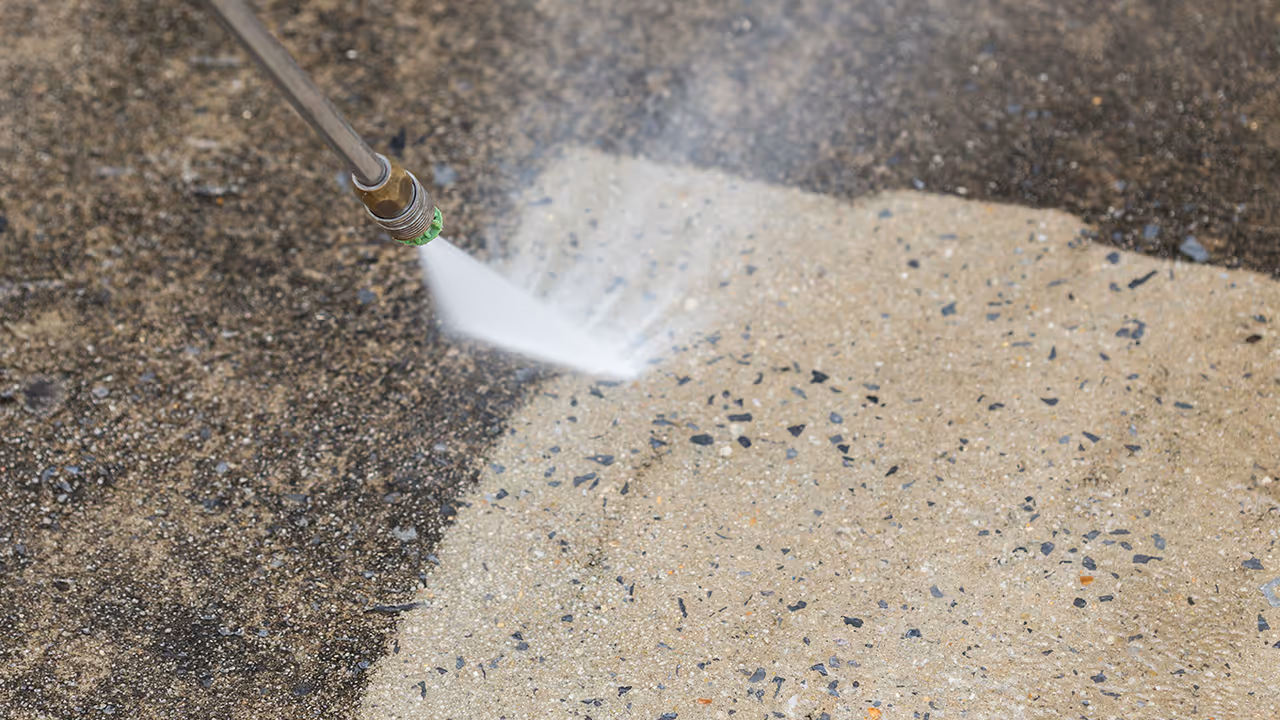 driveway pressure washing service near me removing stains