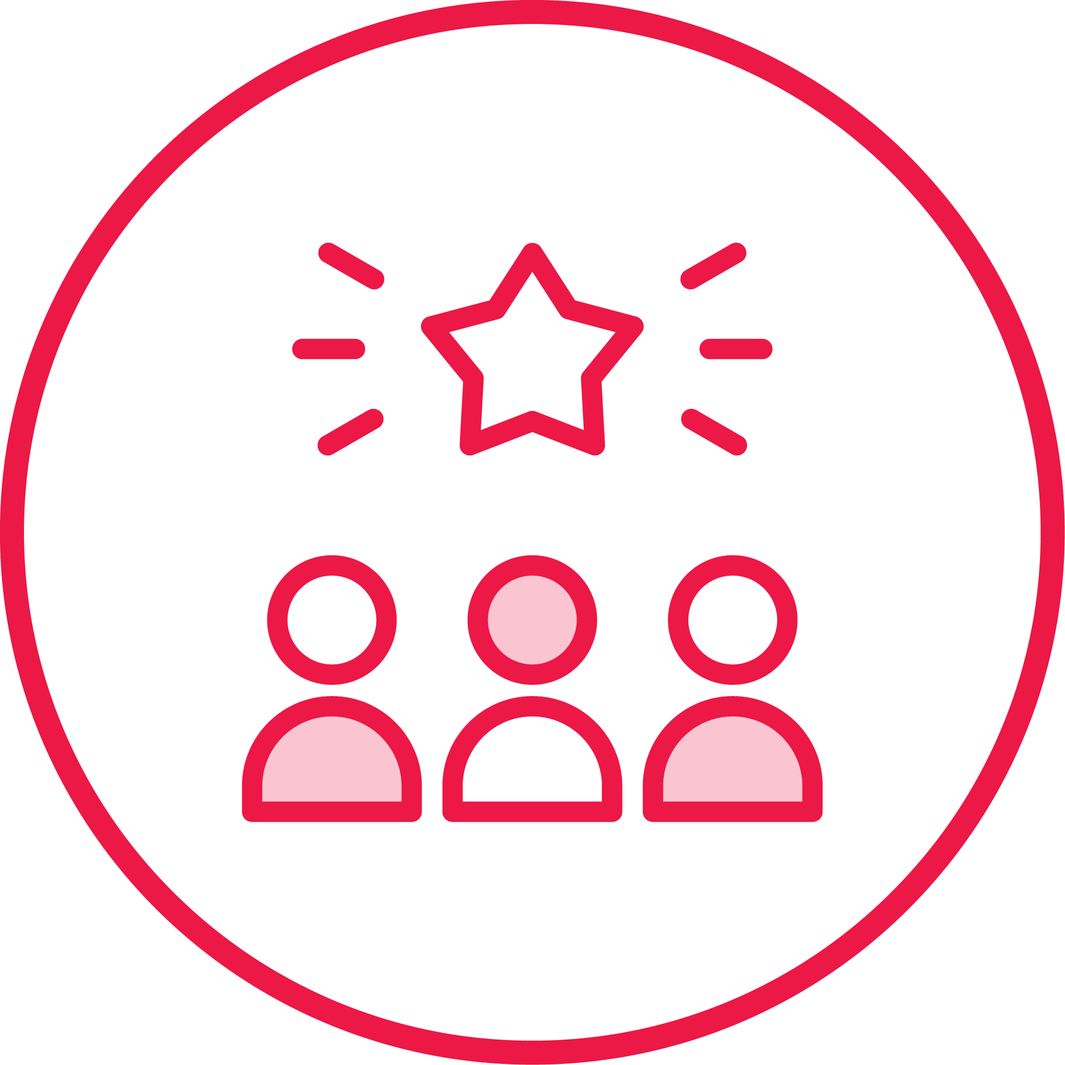 Group of people with a star representing family-owned business and accountability