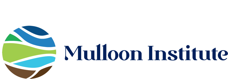 Mulloon Institute logo with blue, green, light blue, and brown stylized landscape circle next to the text 'Mulloon Institute'.