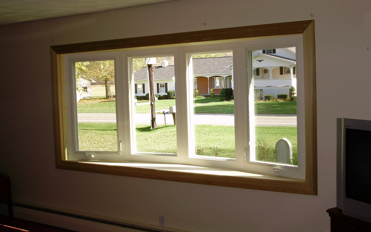 Bow window after replacement in Clearfield, Pennsylvania