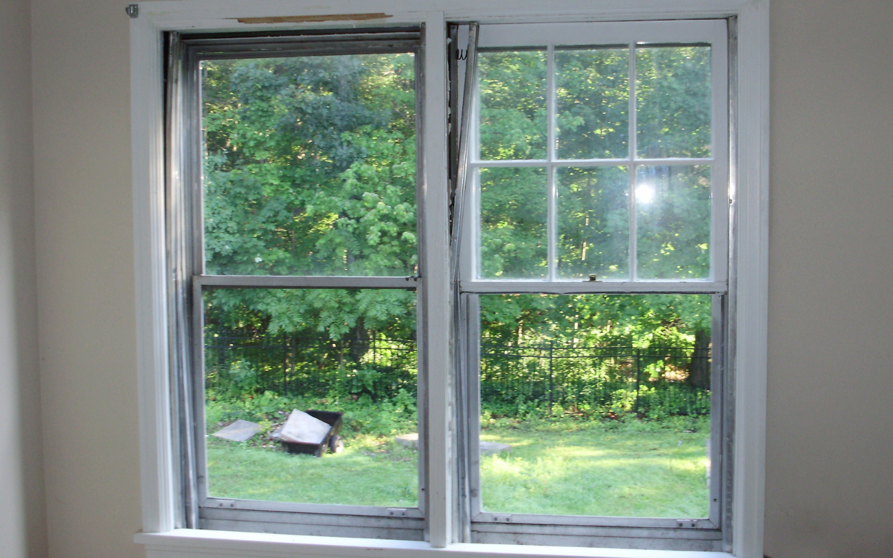 Before photo of a double hung window replacement in State College, PA.
