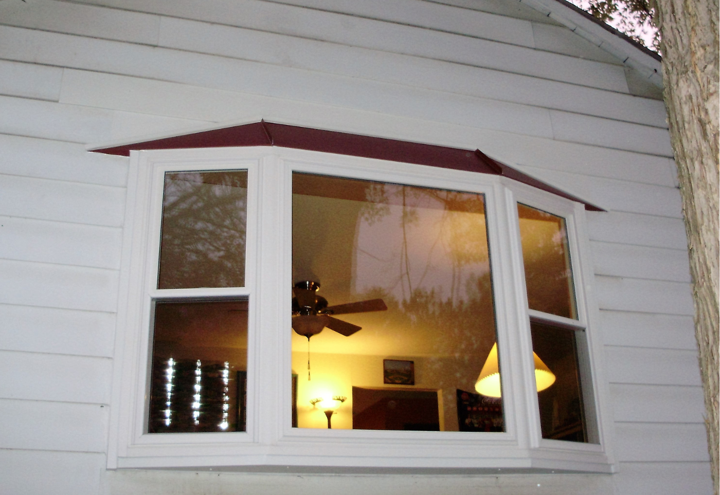 Wall removal and installation of a new bay window in an Altoona, PA home.