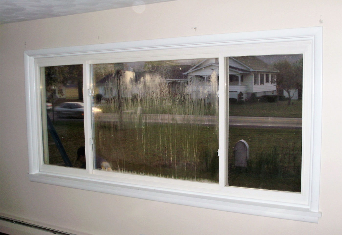 A new bay window installation done in State College, PA.