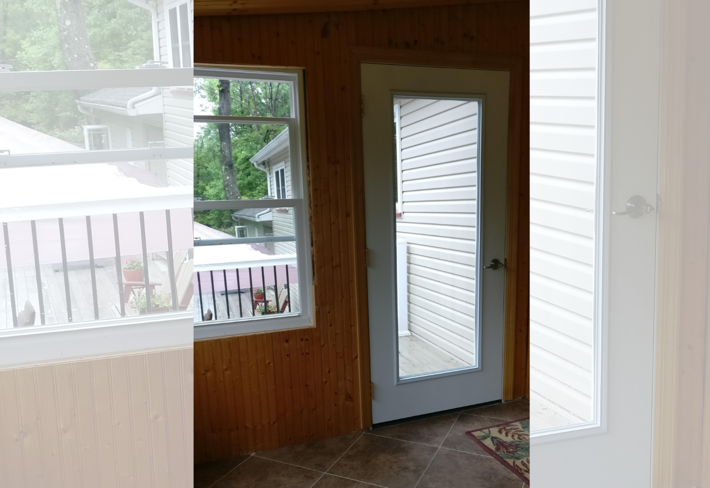 Before we installed two new patio doors in Altoona, PA.