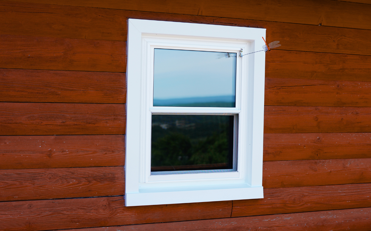 A completed double hung window replacement in Gallitzin, PA.