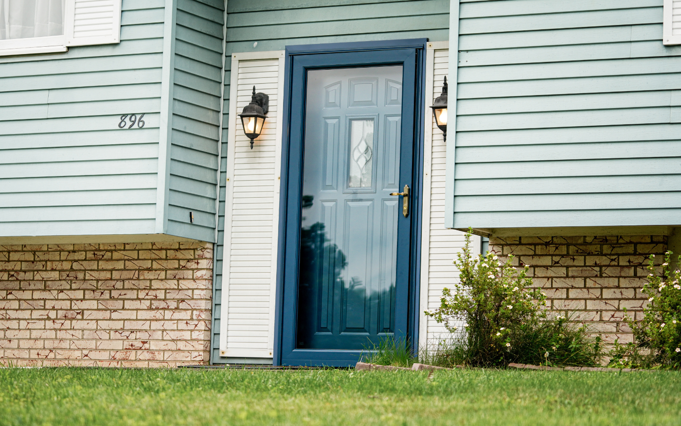 Completed entry door and storm door installation in Altoona, Pennsylvania