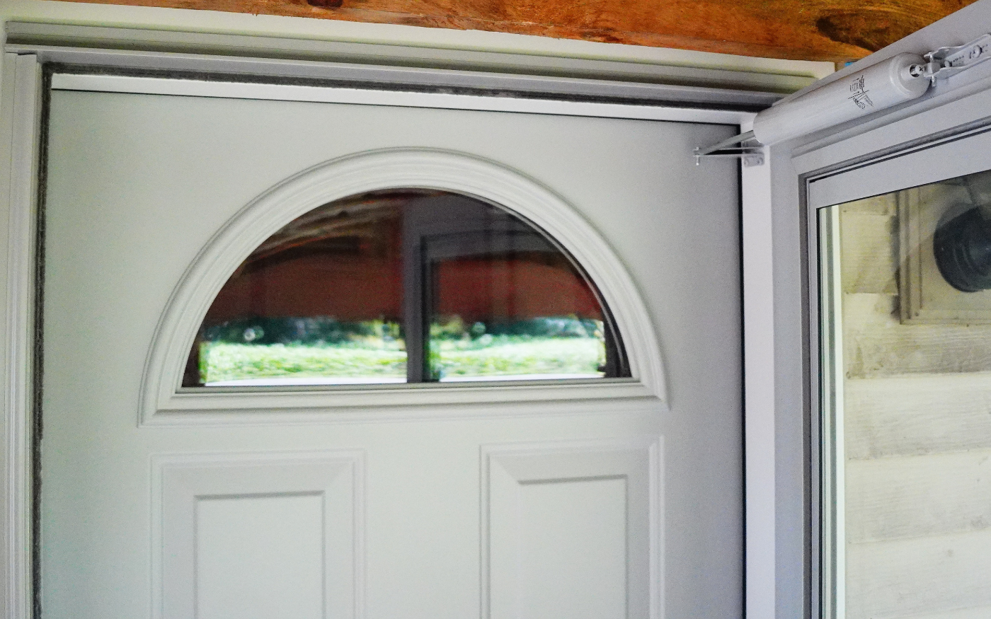 Completed entry door with storm door in Altoona, Pennsylvania
