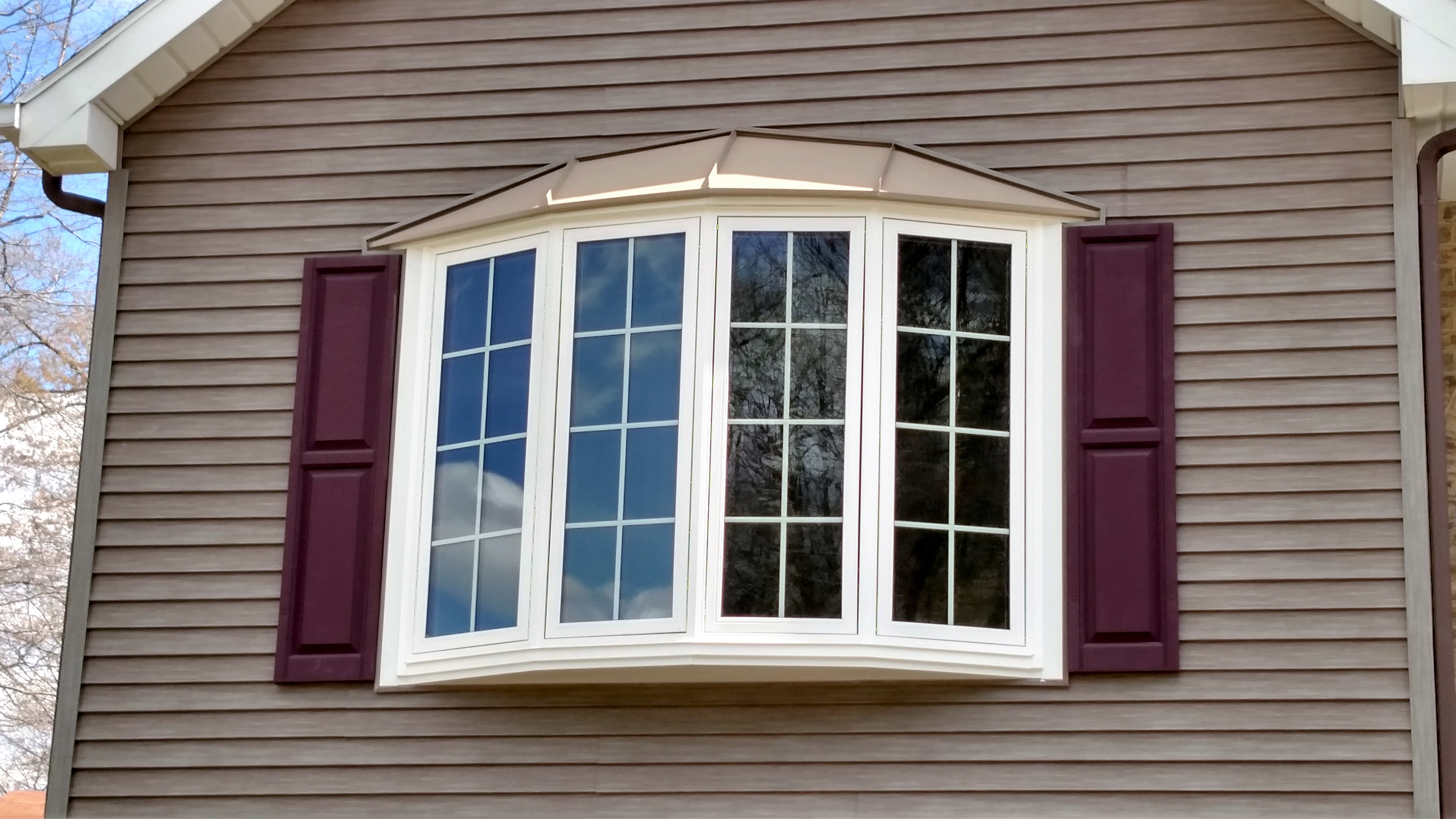 Bow window installation completed by Window Perfections in Altoona