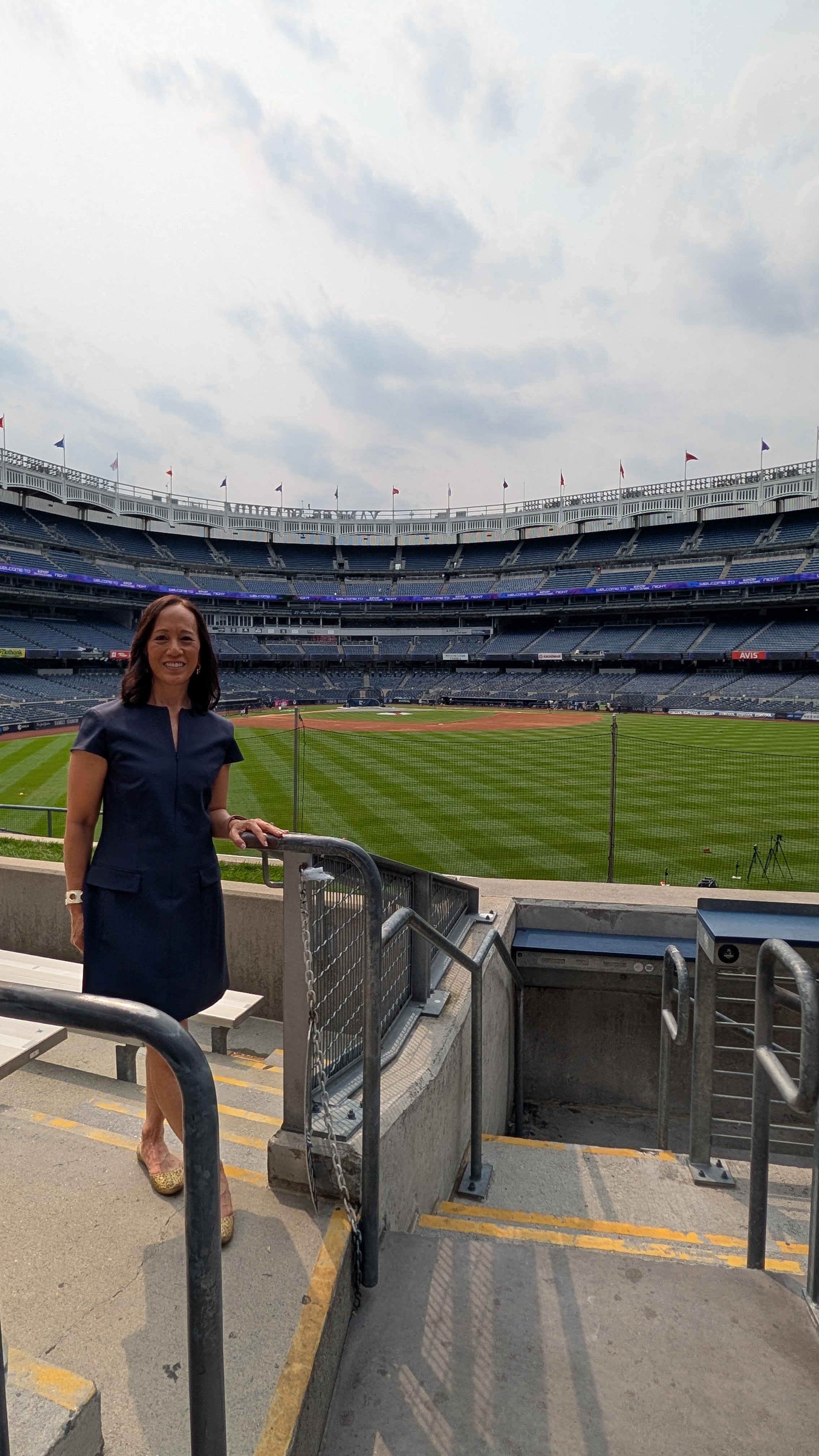 Alissa Hsu Lynch at Yankee Stadium