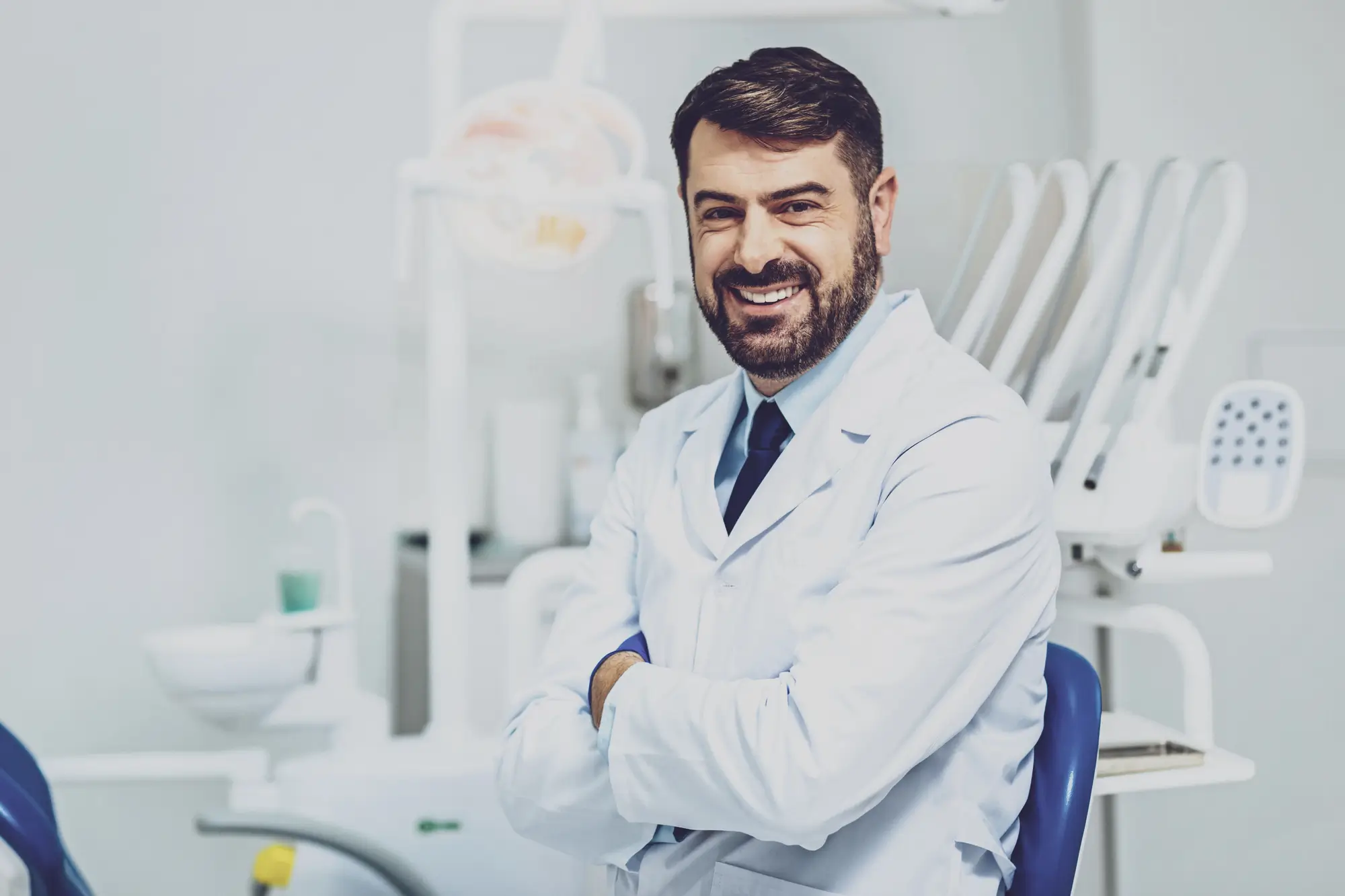 Professional among 48236 dentists at a modern dental office.